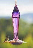 Schrodt Faceted Amethyst Hummingbird Feeder