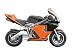 Orange Pocket Bike with Clipping Path - 24"W x 18"H - Peel and Stick Wall Decal by Wallmonkeys