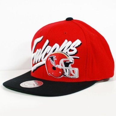 Atlanta Falcons Script Snap Back Cap Hat by Mitchell & Ness
