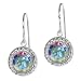 2.00 Ct Round Mercury Mist Mystic Topaz Sterling Silver bezel Stud Earrings 6mm