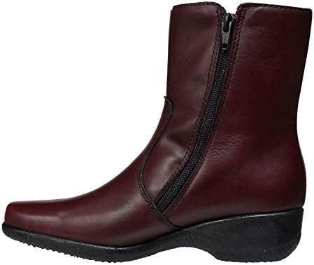 Martino Lindsay Womens Waterproof Leather Ankle Boots,Bordo, 7 B(M) US