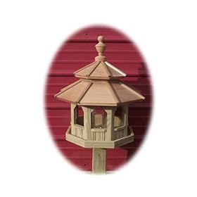 Treated Pine Pagoda Style Birdfeeder by Birdfeeders