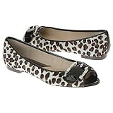 Michael Kors Seaport Animal Print Peep Toe Flats