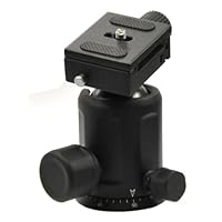 Opteka TH40 Magnesium Alloy Ball Head with Quick Release Plate for Tripods and Monopods