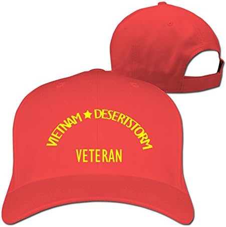 Vietnam Desert Storm Adjustable Men Women Cap Hat Red