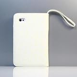 White / PU Leather Case / Cover for Galaxy Tab P1000 + Free Screen Protector (1463-7)