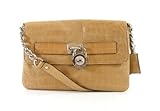 IMAGE OF MICHAEL Michael Kors Hamilton Small Croc-embossed Shoulder Flap (Peanut)