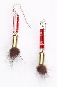 Earrings: Fur
