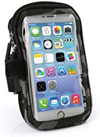 Armband for iPhone 6S Plus with Commuter or Other Large Case - Great for Running, Workouts &amp; Exercise (5.5inches Army Green-Black)