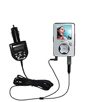 2nd Generation Audio FM Transmitter and Car Vehicle Charger for the Philips GoGear SA3021/37 - Uses Gomadic TipExchange Technology