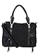 Rimen & Co. Satin PU Leather Tote Satchel Large Purse Bag Women Diaper Handbag Accented with Removable Strap CZ-2713 CZ-2714