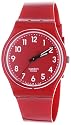 Swatch - GR154 - Classic Color Code - Montre Mixte - Quartz Analogique - Cadran Rouge - Bracelet Plastique Rouge