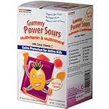 Rainbow Light Gummy Power Sours Multivitamin & Multimineral, 30-Count Single Serve Packets
