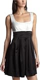 Teeze Me Junior's Party Tank Dress,Black/Off White,9