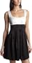 Teeze Me Junior's Party Tank Dress,Black/Off White,9