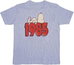 Peanuts Snoopy 1985 Light Blue T-Shirt Tee