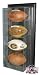 Wall Mount Football Display Case in Black Frame for 4 Footballs