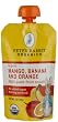 Peter Rabbit Organics, Organic Mango, Banana and Orange 100% Pure Fruit Snack, 4 Ounce Pouches (Pack of 10)