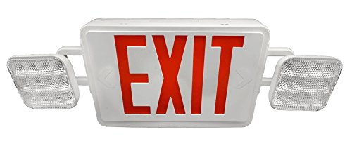 Nicor Lighting ECL1-10-UNV-WH-R-2-R 120-277V Remote LED Emergency Exit Sign