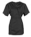 G Med Women's Mock Wrap Missy Scrub Top and Pant 2 PC Sets