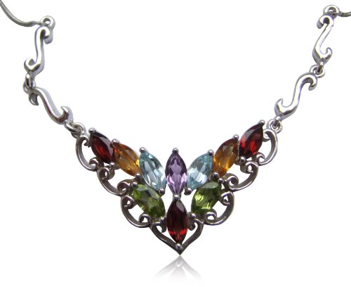 Renato Fellini Damen-Collier Fantasy 925 Sterlingsilber 10 Granat rot 47 cm HEJKN5002mu Preisvergleich