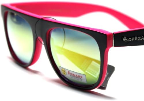 #BH8-S5 BioHazard Eyewear Flat Top Wayfarer Men's Sport Sunglasses