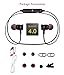 Bluetooth Headphones, Magnet Wearable V4.0 Wireless Hands Free earbuds, Lightweight Sweatproof Bluetooth Stereo Sports Headset Earphones In-Ear Noise Isolating Headphones with Microphone-Black