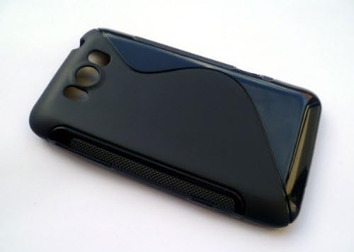 Names4U Black S-Line Wave Gel Case Cover Skin For Htc Titan - Premium Quality