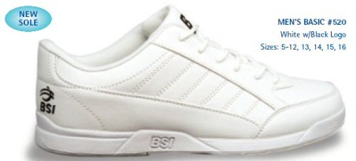 Childrens Toyshop  Sporting Goods : BSI Basic Mens Bowling Shoes White