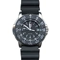 Steel Seal Dive Watch, Black Dial, Heavy Rubber Band
