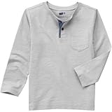 クレイジーエイト Crazy 8/ ポケット ヘンリー ルーナーグレー トップス長袖Tシャツ S【並行輸入】