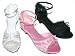 Girls Eyelet Lace Ankle Strap Dress Party Shoes
