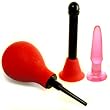 California Exotics / Swedish Erotica Deluxe Vulcanite Anal Douche Anal Sex Toy Kit