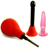 California Exotics / Swedish Erotica Deluxe Vulcanite Anal Douche Anal Sex Toy Kit