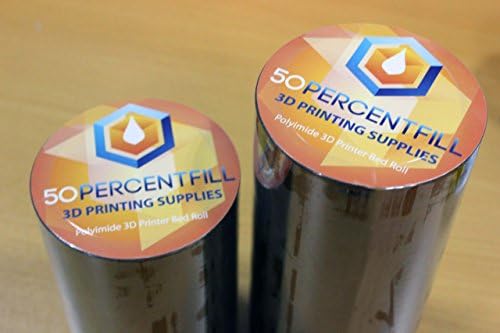 8" Wide Polyimide 3D Printer Bed Roll, Better Than Kapton