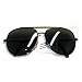 Tedd Haze Pilotenbrille Classic Black mit Brillen Beutel