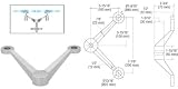 CRL Brushed Stainless Double Arm 