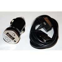 Texas Accessories BLACK Iphone 4 4s Car Charger Kit Cable and USB CAR Adapter Also Iphone 3 3gs Itouch Ipod Ipad
