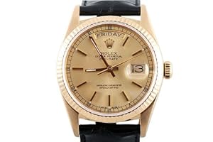 Rolex Mens Yellow Gold President Champagne Dial Fluted Bezel Rolex Mens Yellow Gold President Champagne Dial Fluted Bezel