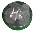 George Parros Autographed Anaheim Ducks Photo Hockey Puck, Proof Photo.