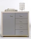 Anricht - Sideboard - Kommode - Möbel Ahorn / Alu