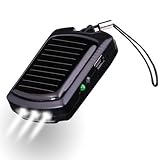 August SPC410 Keyring Solar Battery Charger for Mobile Phones and Personal Digital Players with a Bright LED Torch