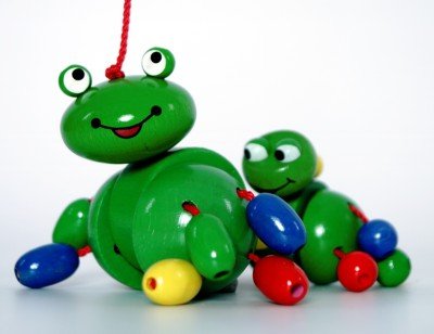 Frosch mit Kind