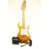 Barcelona 1/2-Size Mini Electric Guitar Package - Gold