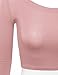 Doublju Womens Classic Long Sleeve Crop top