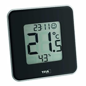 Thermom�tre Hygrom�tre Digital "Style" noir