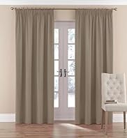 Faux Silk Pencil Pleat Curtains