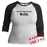 Do You Feel Lucky? Billiards Jr. Raglan by CafePress