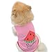 HP95(TM) New Summer Cute Small Pet Dog Puppy Cat Clothes Watermelon Printed Pink Vest (XS)