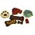 Dog Bone Cookie Cutters Set of 7
